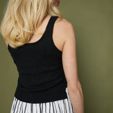 Lala Mixed Media Striped Maxi Dress