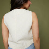 Tess Button Front Tank