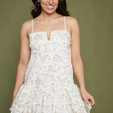 Carlene Poplin Crochet Trim Mini Dress