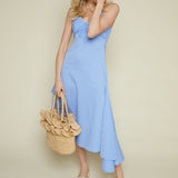 Marissa Asymmetrical Stripe Midi Dress