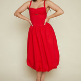Charlotte Bubble Hem Midi Dress