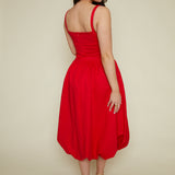 Charlotte Bubble Hem Midi Dress