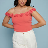 Elsa Floral Off the Shoulder Top