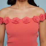 Elsa Floral Off the Shoulder Top