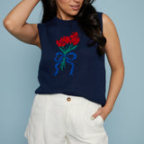 Lillian Floral Bouquet Sweater Vest