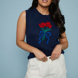 Lillian Floral Bouquet Sweater Vest