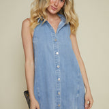 Veronica Soft Denim Shirt Dress