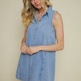 Veronica Soft Denim Shirt Dress