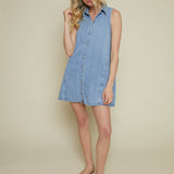 Veronica Soft Denim Shirt Dress