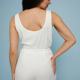 Sadie Tie-Waist Linen Jumpsuit