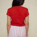 Dina Classic Tee - Cabana Red