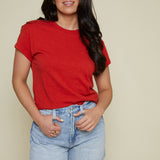 Dina Classic Tee - Cabana Red