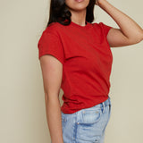 Dina Classic Tee - Cabana Red