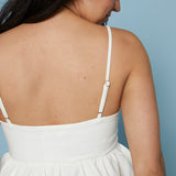 Ainsley Mixed Media Bubble Hem Top