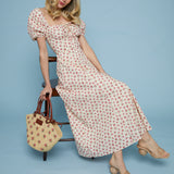 Marly Floral Puff Sleeve Midi Dress