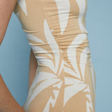 Coco Tropical Palm Midi Dress