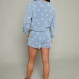 Leon Knit Stars Short - Ocean Air Indigo