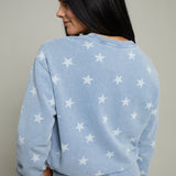 Luna Stars Sweatshirt - Ocean Air Indigo