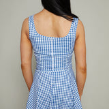Niko Sporty Gingham Cropped Top