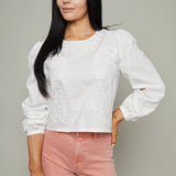 Sienna Embroidered Crop Top