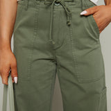 Mariah Curved Utility Pants - Meadow