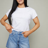 Mimi Denim High Rise A-Line Shorts - Sail Away