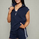 Finley Sleeveless Sweatshirt - Eclipse