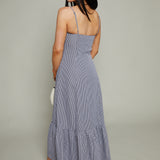 Sonia Gingham Ruffle Maxi Dress