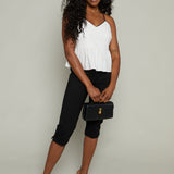 Rizzo Contrast Peplum Top