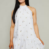 Perla Halter Mini Dress - Swimmers & Stripes