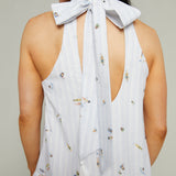 Perla Halter Mini Dress - Swimmers & Stripes