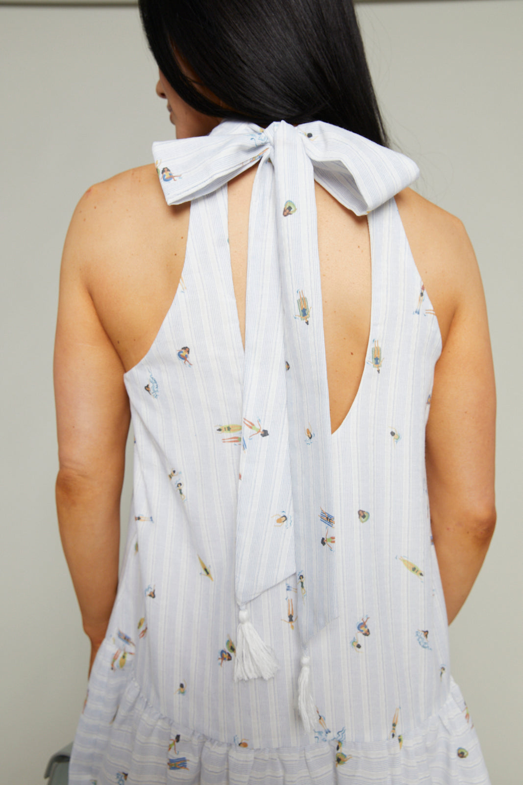 Perla Halter Mini Dress - Swimmers & Stripes No. 14 Perla Halter Mini Dress - Swimmers & Stripes No. 14