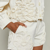 Rosalyn Floral Embellished Shorts