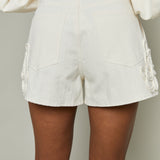 Rosalyn Floral Embellished Shorts