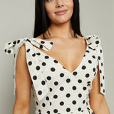 Odeya Polka Dot Midi Dress