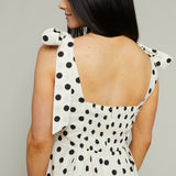 Odeya Polka Dot Midi Dress