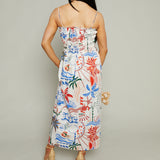 Solana Poplin Smocked Maxi Dress - Multi
