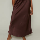 Harriet Satin Tie Front Skirt
