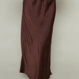 Harriet Satin Tie Front Skirt