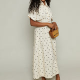Maxine Polka Dot Maxi Dress