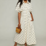 Maxine Polka Dot Maxi Dress