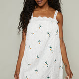 Peggy Embroidered Mini Dress
