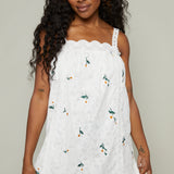 Peggy Embroidered Mini Dress