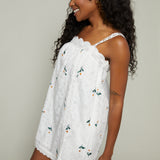 Peggy Embroidered Mini Dress
