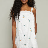 Peggy Embroidered Mini Dress