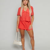 Kalani Lace Collared Shirt