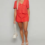 Kalani Lace Collared Shirt