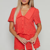 Kalani Lace Collared Shirt