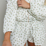 Tilly Ditsy Floral Bubble Hem Jacket