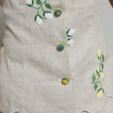 Lettie Embroidered Scalloped Vest